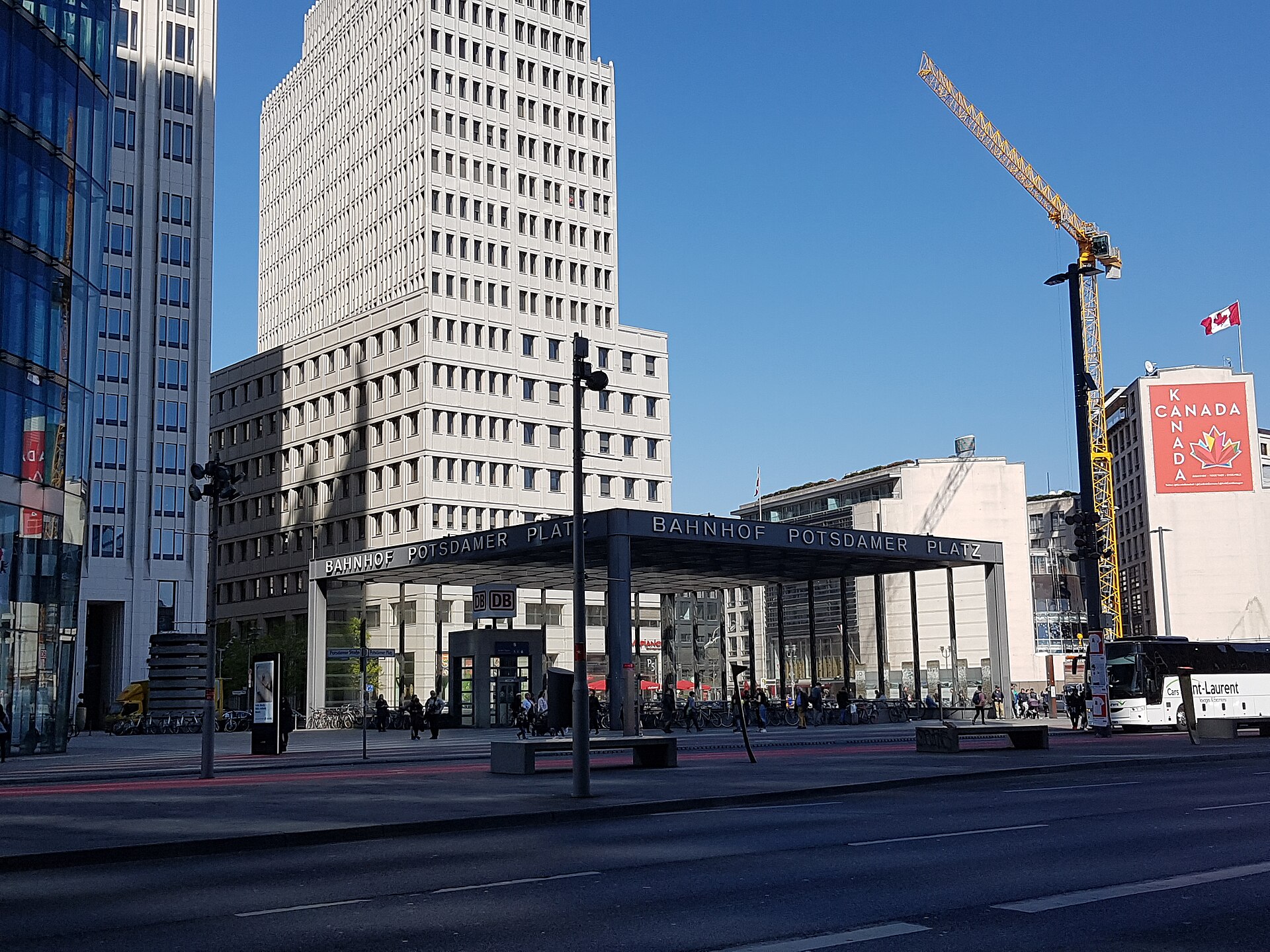 Nördlicher Eingang des Bahnhofs Potsdamer Platz