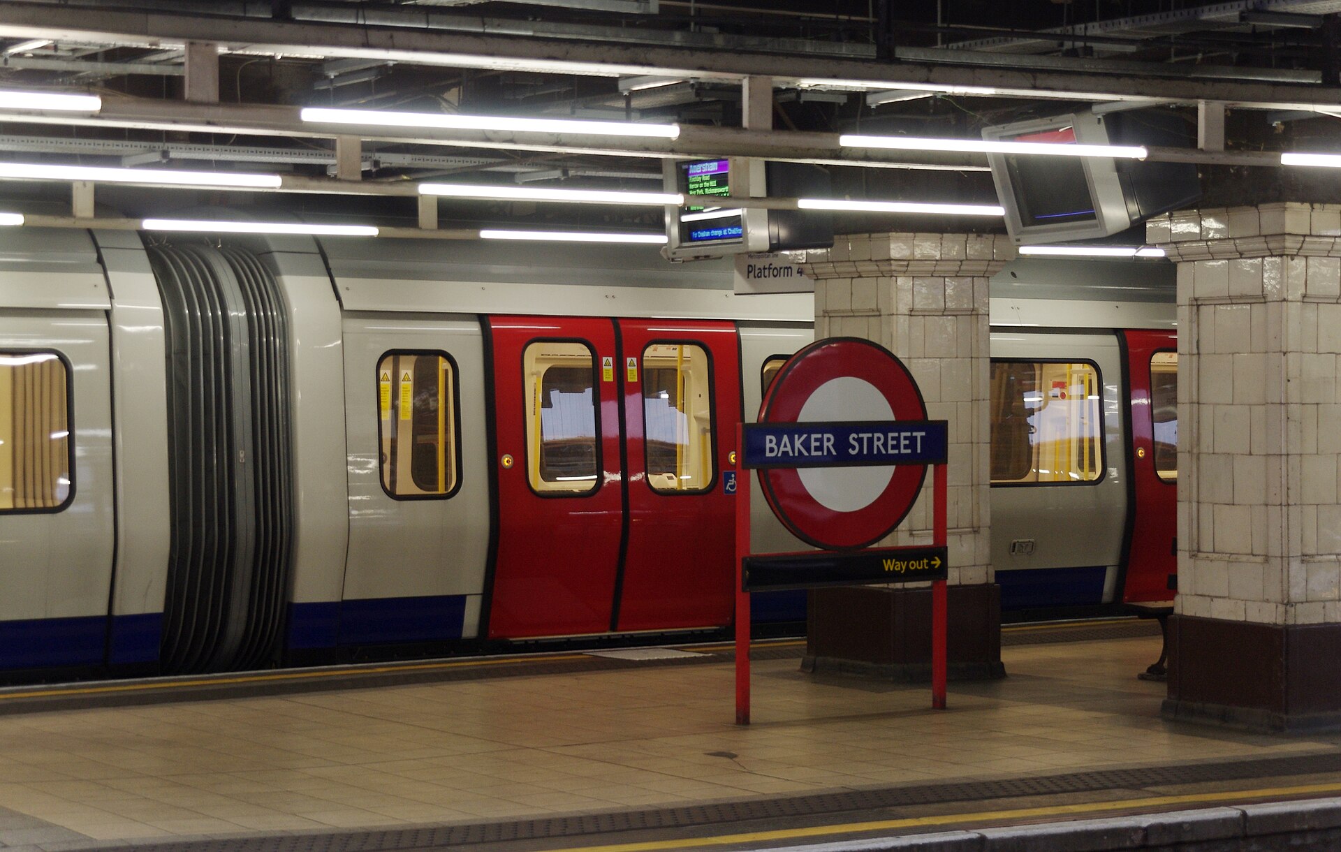 Baker Street station London — local documentary photograph