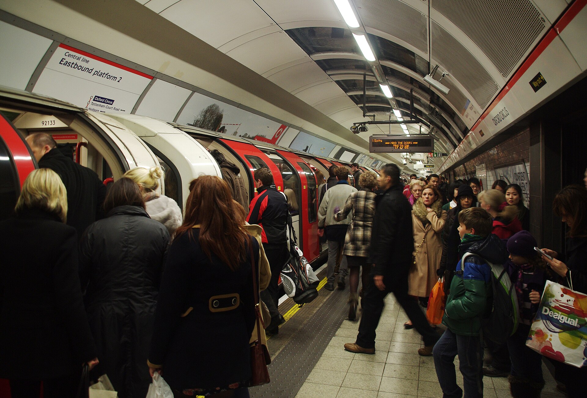 Oxford Circus station London — local documentary photograph