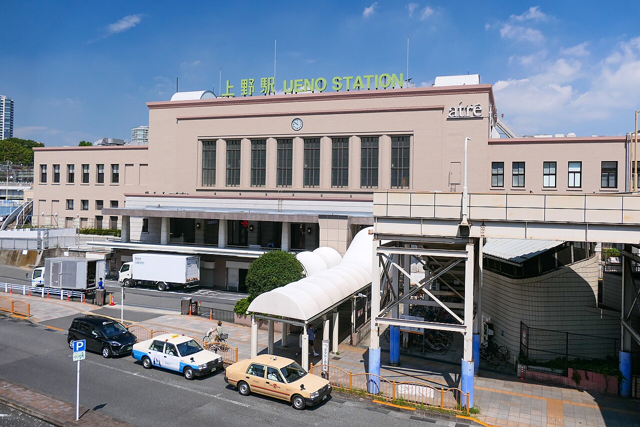 Main facade of Ueno Station
